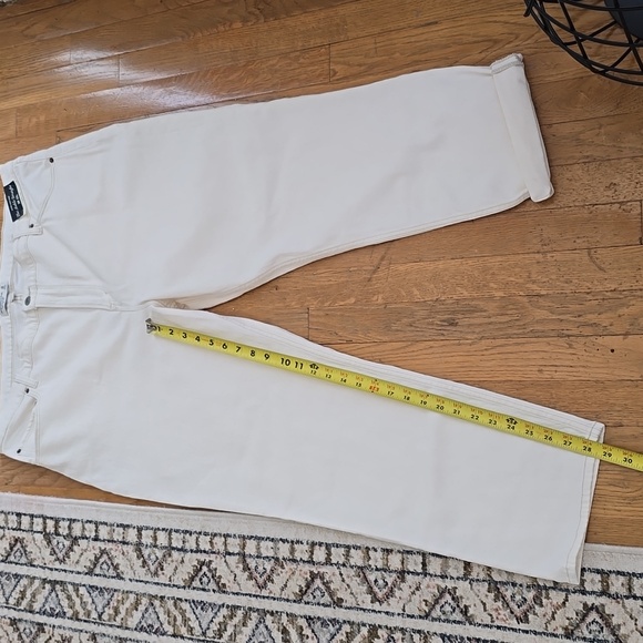 ABERCROMBIE & FITCH WOMEN'S PLUS IVORY WHITE "CURVE LOVE" PANTS SIZE 36/22 LONG - Picture 9 of 15